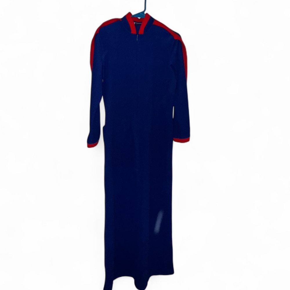 Vassarette vintage 1980s velour loungewear robe